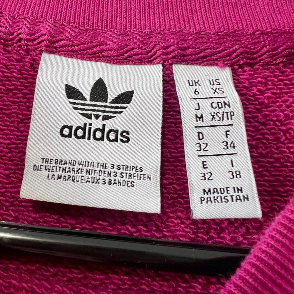 Adidas Original Logo Trefoil French Terry Crewneck Sweatshirt - XS - Picture 9 of 10
